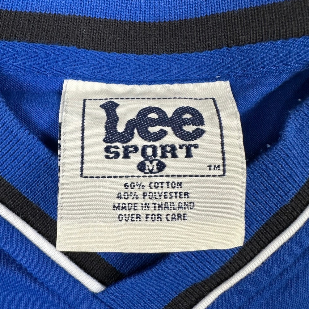 Vintage 90s Lee Sport New York Mets V-Neck Jersey Shirt Mens M Blue MLB Baseball - Picture 4 of 8